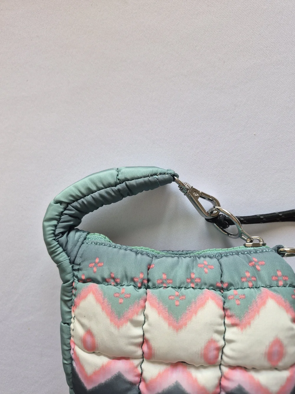 Free People Movement Quilted Geometric Mini Wristlet Bag